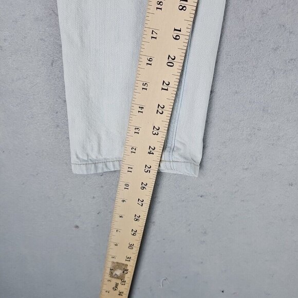 Current/Elliott The Cropped Straight Jeans Womens 25 Channon Destroy Made In USA - Picture 9 of 12